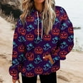 thumbnail image 1 of AMERTEER Sweat-Shirt à Manches Longues à Col Rond Décontracté et à la Mode Quotidienne pour Femmes Halloween, 1 of 5