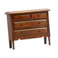 thumbnail image 3 of Dualoai 1/12 Scale Mini Dollhouse Furniture Bedroom Decor Handmade 4 Drawers Cabinet, 3 of 9