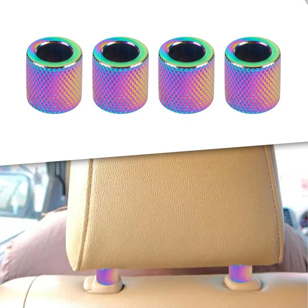 4 piezas de collares para reposacabezas de coche, collares universales para reposacabezas de coche, anillos para coche, SUV, fáciles de instalar, Glam Yotijar Collares de reposacabezas de coche
