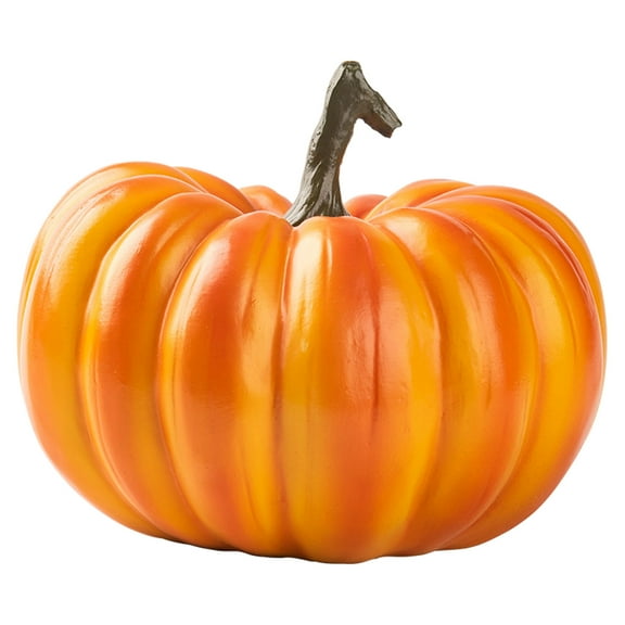 lanema Pumpkin Figurine Resin Art Statue Decorative Ornament Crafts for Home Festival Party Dining Table Decor