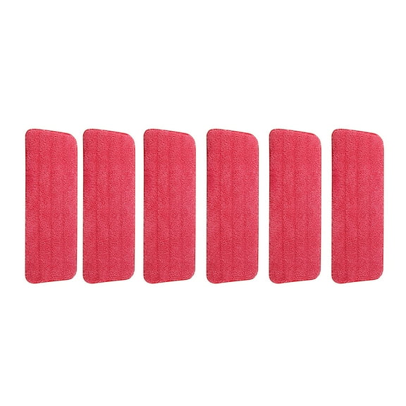 6pcs Flat Mop Replacement Cloth Microfiber Cleaning Pad for Home Floor Spray Mop Head Durable Washable Absorbent