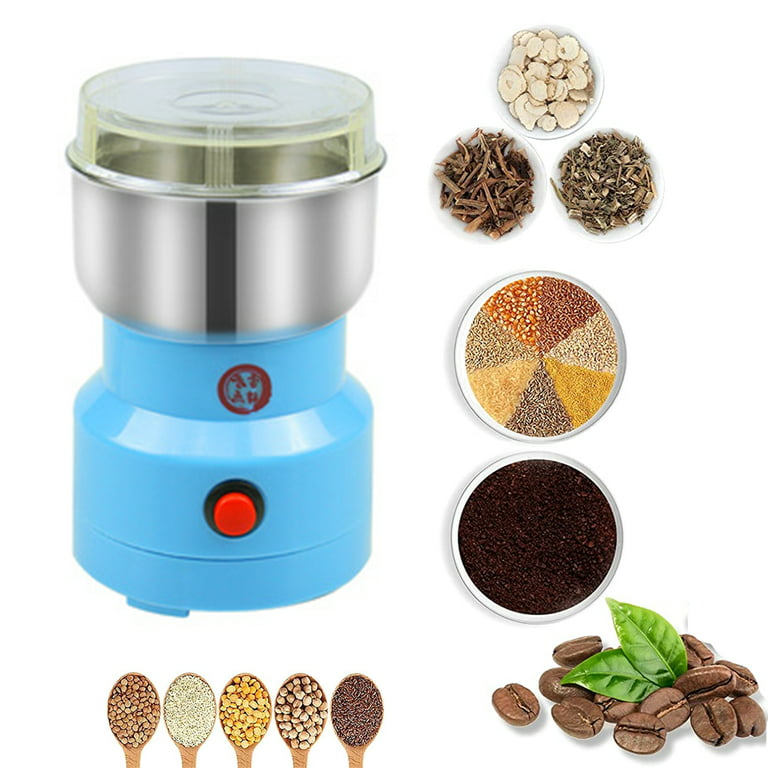 CJC Electric Grinder Multifunctional Spice Vanilla Grinding Dry Food  Seasoning Blender Sky Blue