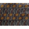 thumbnail image 4 of oneOone Georgette Viscose Fabric Leaves & Floral Block Print Fabric By The Yard 42 Inch Wide, 4 of 4