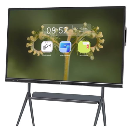 JYXCN 4K Smart Board 75 Inch Interactive All-in-One Computer, Touch Screen with Dual System & Cloud Sharing For Classroom, Office & Presentations Smart TVs