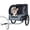 gray, variant on JXXRZ Dog Bike Trailer for Large Dogs 66LB, Foldable Pet Carrier with 20" Wheels & Universal Hitch, All Terrain, Green