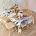 thumbnail image 2 of Pioneer Flower Floral Print Pattern Rectangle Tablecloth 60"x120",Waterproof Polyester Rectangle Table Cloth, Wipeable Spillproof Polyester Tablecloth for Dining, Camping, Indoor and Outdoor, 2 of 6