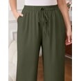 thumbnail image 5 of Daystry Womens Wide Leg Lounge Pants High Waisted Drawstring Casual Lightweight Loose palazzo pants with Pockets, 5 of 15