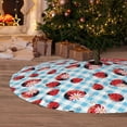 thumbnail image 6 of Yiaed Flowers and Lady Bugs Print Christmas Tree Skirt , Tree SkirtsTree Mat for Christmas Winter Holiday Indoor Decorations-48", 6 of 7