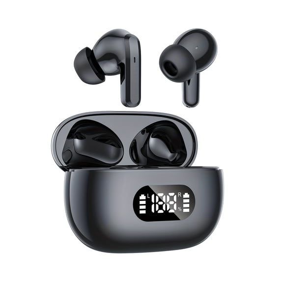 In-Ear Wireless Earphones with LED Battery Display, HD Sound Quality, Low Latency & Auto Pairing, Suitable for Music Lovers and Fitness Enthusiasts