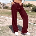 thumbnail image 6 of ClodeEU Women's Drawstring Wide Leg Sweatpants,Soft Casual Lounge Pants with Pockets ,Women's Plus XL, 6 of 7