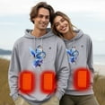 thumbnail image 2 of Ruimatai Heated Hoodie for Men Women USB Rechargeable Thermal Sweatshirt with 5-Zone Heating 3 Temperature Settings Winter Warm Jacket Washable, 2 of 5