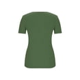 thumbnail image 6 of Women's Short-Sleeve Slim-Fit Sports T-Shirt with Built-in Padded Cups Fashion Slim Fit Short Sleeve T Shirt with Built-in Bra Seamless Workout Tank Top for Summer Casual Wear,Green,L, 6 of 7