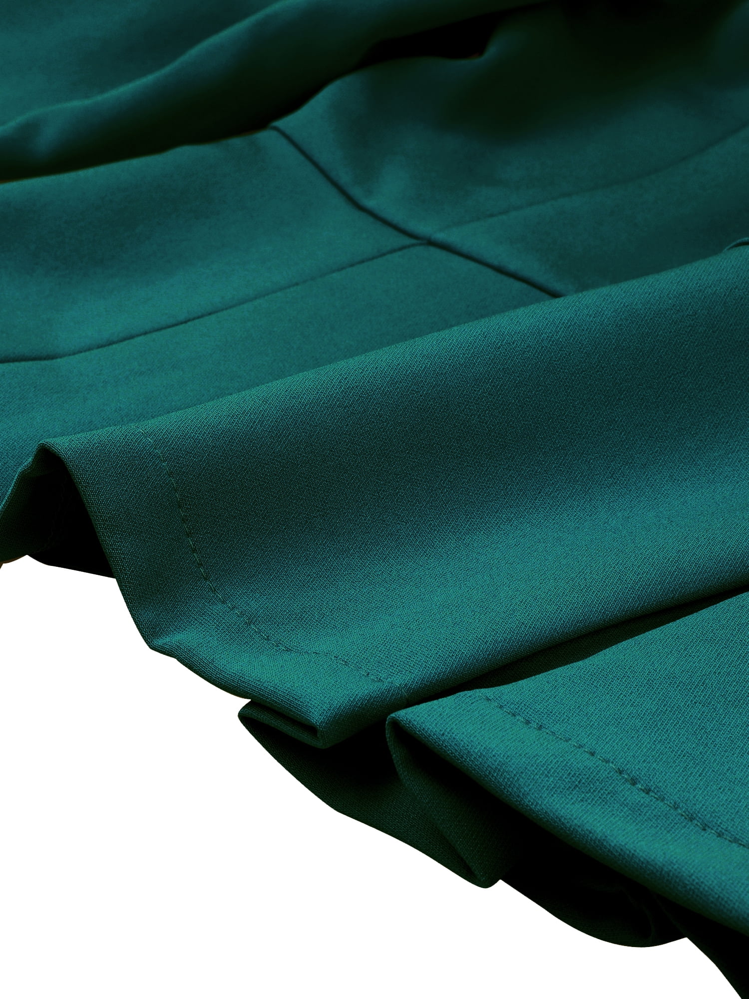 DARING DIVA Women's Peplum Blazer Pencil Skirt 2 Pcs Suit Set S Peacock Green