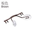 thumbnail image 1 of Retail Eyewear Bridge Replacement For Rimless Frame Stainless Steel Eyewear Nose Bridges With Nose Pad NB015 NB015 Brown, 1 of 6