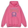 thumbnail image 4 of Sudadera con capucha retro desgastada con lavado Adventure Life Anything Brooklyn para hombre, 100 % algodón, cálida, informal, a la moda, sudadera de algodón para la calle, 4 of 5