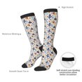 thumbnail image 4 of Sikiie Pirate skulls Print Knee Socks, High Socks Long Stretchy Sock Women Knee High Stocking, Long Socks for Women, 4 of 6