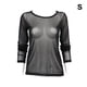 thumbnail image 3 of Camisa de la base de la mujer de manga larga de manga larga Tops Transparente Tops Ropa Poliéster Femenino Camiseta con Encanto Club de fiesta Ropa de otoño S sidaley AP008918-01, 3 of 7