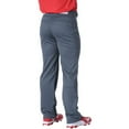 thumbnail image 3 of Wire2wire Men's Tournament Open Bottom Piped Baseball Pant Grey/Scarlet L, 3 of 9
