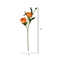 thumbnail image 3 of Vickerman 16" Orange Peony Spray 6/Pk - FV190754, 3 of 3