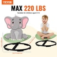 thumbnail image 2 of Silla giratoria VEVOR Kids Sensory Spinning de 100 kg de capacidad, color verde, 2 of 9