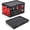 45L Black & Red (1PK), variant on Collapsible Storage Bins 55L, Heavy Duty Foldable Plastic Crates with Stackable Design for Home, Garage, and Camping Organization