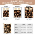 thumbnail image 2 of Basketball Blanket for Girls Boys, Soft Plush Orange Basketball Fuzzy Flannel Throw Blanket for Men Women Teen, Lightweight Cozy Fleece Blankets Gifts for All Season Sofa Bed Couch 40"x50", 2 of 8