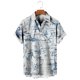 thumbnail image 3 of Camisas de verano nuevas de selva tropical para hombres y mujeres, ropa de calle de tendencia, ropa de moda sencilla con solapa de manga corta, ropa para mujer, camisa superior, 3 of 5