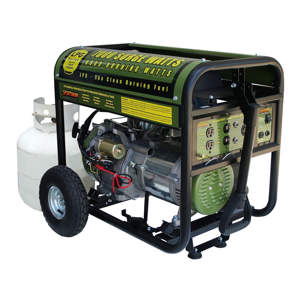Offex 7000 Watt Portable Electric Start Propane Generator Green