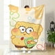 thumbnail image 5 of Manta de franela suave con estampado digital de Bob Esponja, 300 g, 5 of 5