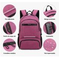thumbnail image 2 of Mochila De Almuerzo Antirrobo Impermeable A Portátil 15,6i Diseño de la tela Oxford Modelo Violeta, 2 of 4