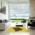thumbnail image 7 of Ahgly Company Machine Washable Indoor Rectangle Transitional Golden Yellow Area Rugs, 5' x 8', 7 of 7