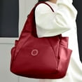 thumbnail image 2 of JFHHQ Sac Fourre-Tout en Nylon Élégant pour Femmes Grande Capacité Rétro Polyvalent pour Usage Quotidien Décontracté Taille Unique Rouge, 2 of 6