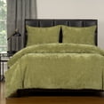 thumbnail image 3 of SIScovers Mixology Padma 4-piece Duvet Cover and Insert Set Olive California King 4 Piece Mid-Century Modern, 3 of 5