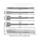 thumbnail image 2 of Juego de Brocas de Impacto y Cincel Yuxing Mango Redondo Color Blanco Plateado, 2 of 5