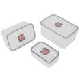 thumbnail image 1 of Spptty 3 Pcs/ensemble Boîte de Rangement Alimentaire Hermétique Transparente avec Couvercle Verrouillable, Boîte de Conservation des Aliments, Conteneur de Stockage des Aliments, 1 of 8