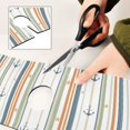 thumbnail image 6 of Yayeee Faucet Mat for Kitchen Sink 14.7" Diatomite Long Splash Guard Pad, Nautical Pattern, 2 Pack, 6 of 7