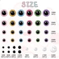 thumbnail image 2 of Purpurina Safety Eyes MUCUNNIA, 162 unidades, de 6 a 24 mm, para tejer a ganchillo, 2 of 7