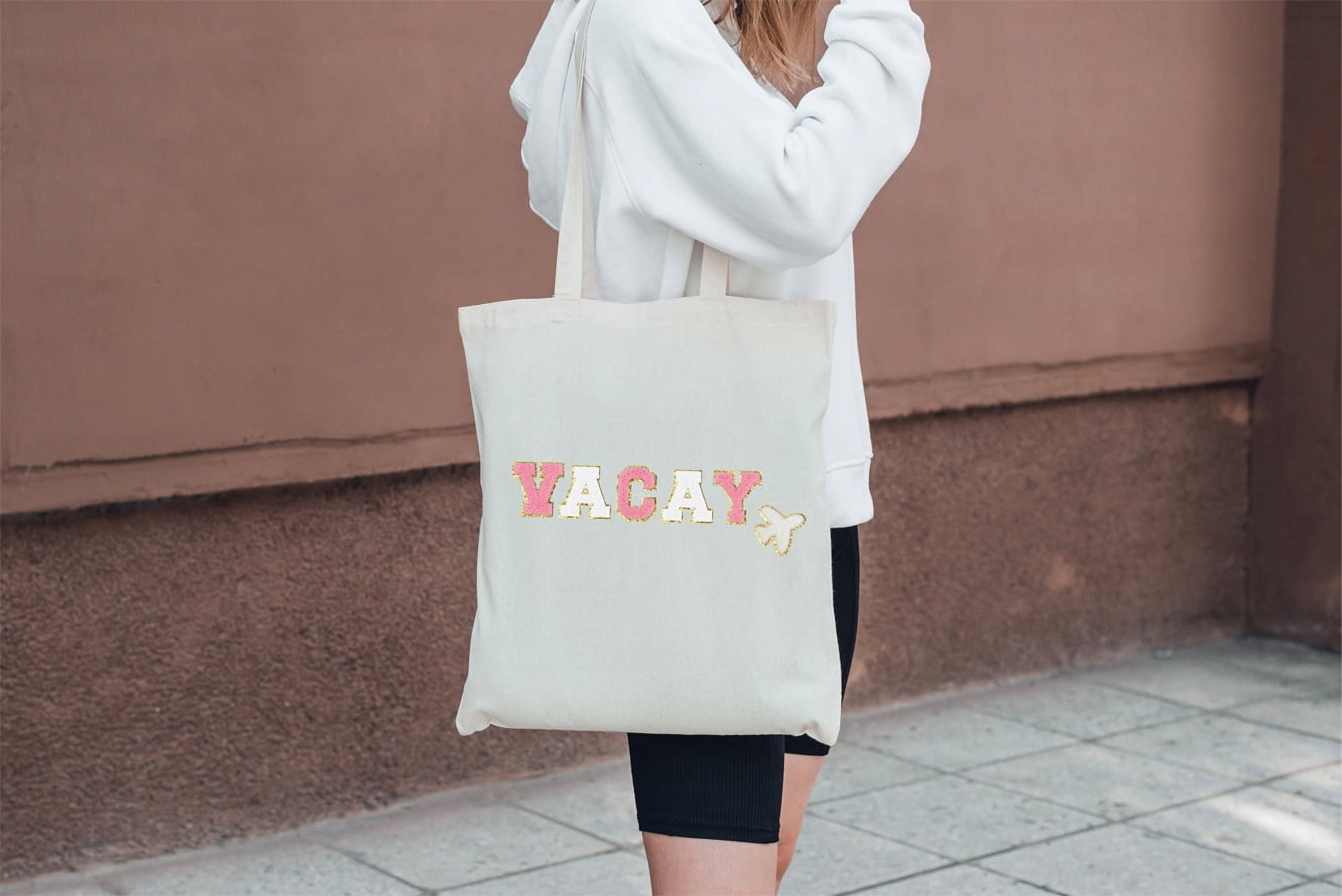 Hello Hobby, Large White Canvas Tote Bag With Strap, 3-Pack