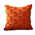 thumbnail image 2 of 2pack Plush 3D Ghost Throw Pillow Covers - Fall/Halloween/Thanksgiving Decor, Cozy Textured Cushions for Couch/Bed, Multiple Autumn Colors, 2 of 7