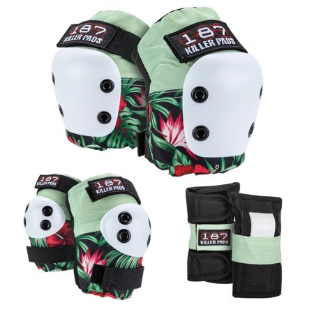 187 KILLER PADS キラーパッド ADULT SIX PACK(ELBOW・KNEE・WRIST) 大人用3点セット SK8 スケート ストリートスポーツ用 ワンエイトセブン