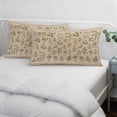 thumbnail image 4 of Vintage Botanical Pillow Covers 12"x20", Country Herbs Leaves Plants Flowers Brown Soft Brushed Microfiber Breathable Throw Pillow Covers, Pillowcase with Zipper for Couch Sofa Bedroom Living Room, 4 of 9
