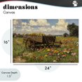 thumbnail image 4 of Stupell Industries French Country Wildflower Wagon in Bloom Canvas Art, 24 x 16, by Franklyn Gregory, 4 of 8