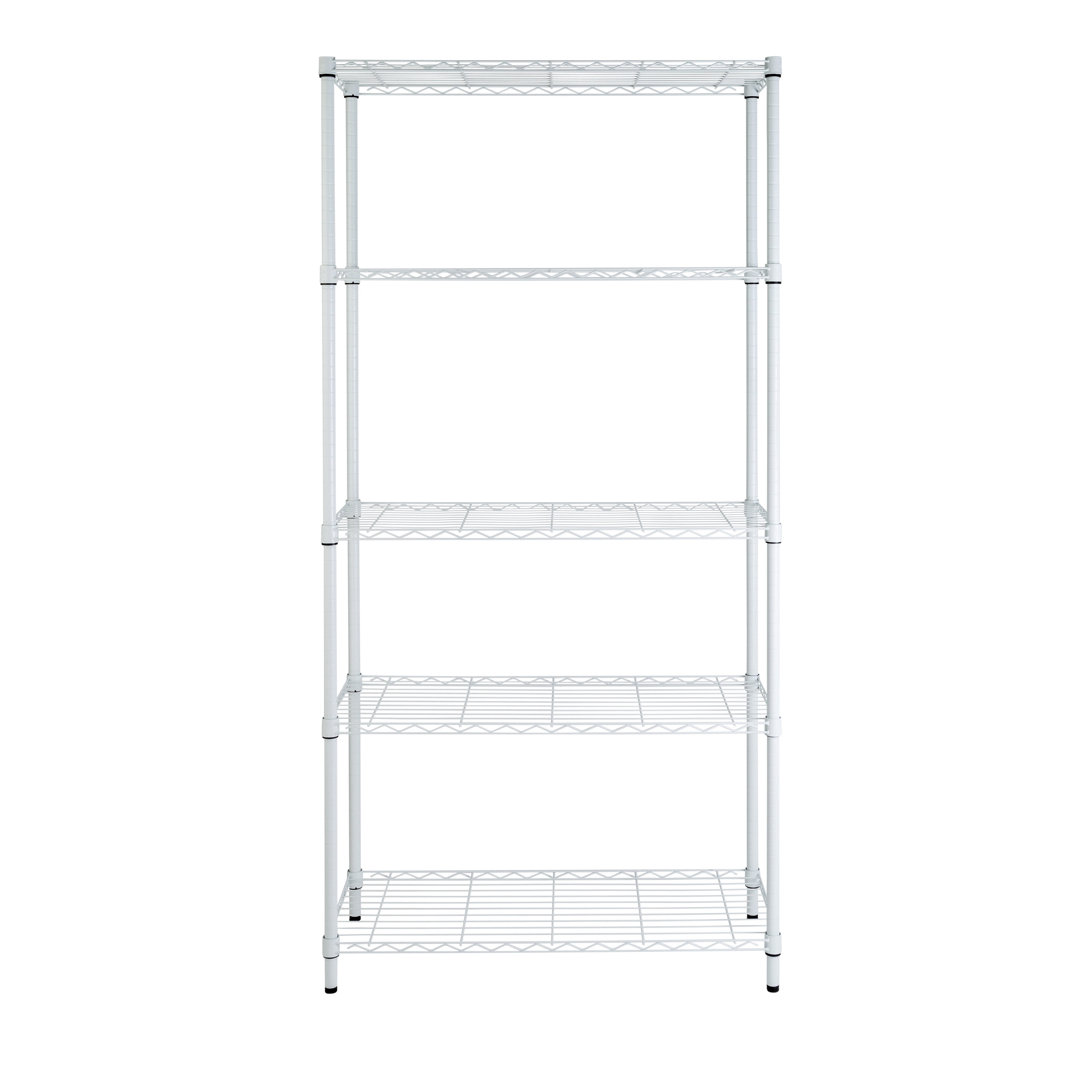 Open Box HONEY CAN DO 5-TIER STORAGE SHELVES HOLDS 200 LBS SHF-01573 - WHITE