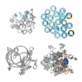 thumbnail image 1 of Kit de fabricación de pulseras exquisita pulsera básica colgante cuentas grandes cuentas de colores conjunto de fabricación de joyas DIY azul, 1 of 12