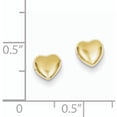 thumbnail image 2 of Primal Gold 14 Karat Yellow Gold Heart Earrings, 2 of 4