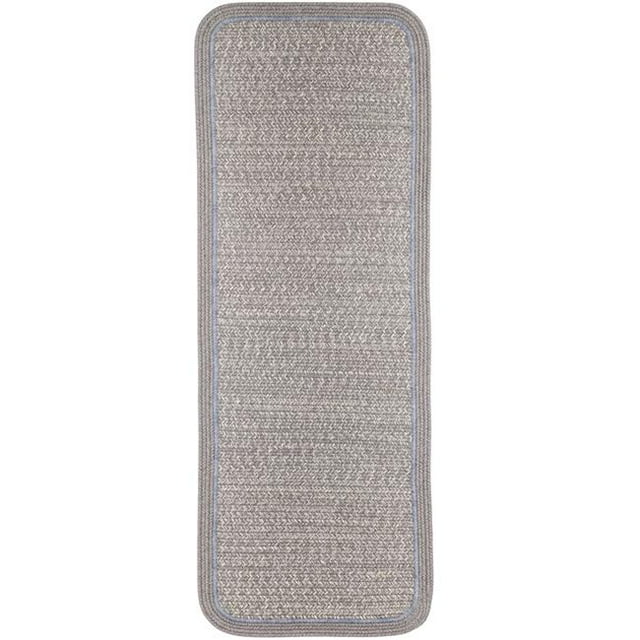 Rhody Rug CC48R024X096S 2 x 8 ft. Casual Comfort Silvermist Banded Braided Rug, Rectangle-Runner
