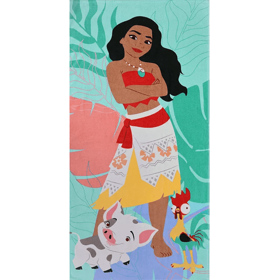 Kids Disney's Moana Pua & Hei-hei Beach Towel
