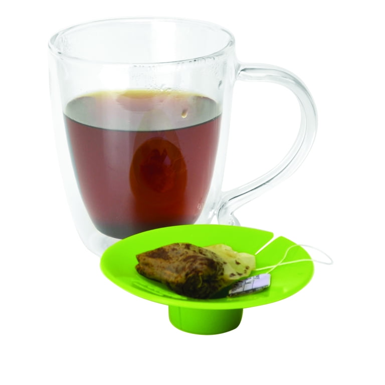 Primula Double Wall Glass Mug and Tea Bag Buddy - Temperature Safe