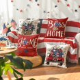 thumbnail image 2 of Bless Our Home Eucalyptus Stars Fireworks Car Throw Pillow Covers, 18 x 18 Inch 4th of July Patriotic Independence Memorial Day USA Flag Cushion Case for Sofa Couch Set of 4, 2 of 6