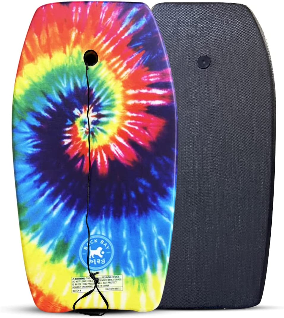 Back Bay Play 33" EPS Core Bodyboard with Wrist Leash Hippie Tie Dye